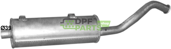 tlumič Mercedes Unimog, Polmo 69.100 A, OE 4044900001