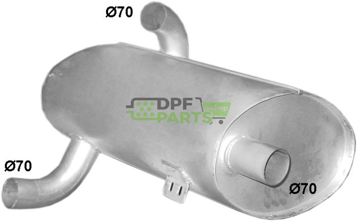 tlumič Mercedes 303, Polmo 69.101 A, OE 301490601