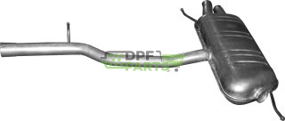 Koncový tlumič výfuku VW Sharan 2.0 TDi, Polmo 30.04 A, OE 7N0253609R