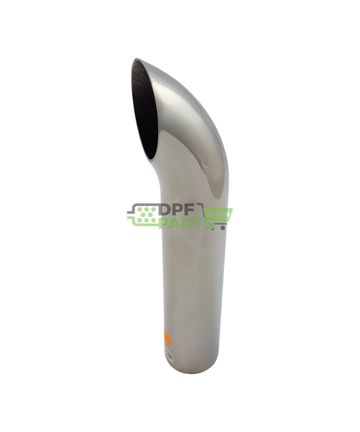 Końcówka ozdobna układu wydechowego  FI - 57 mm kant - 1 mm kąt - 60 stopni