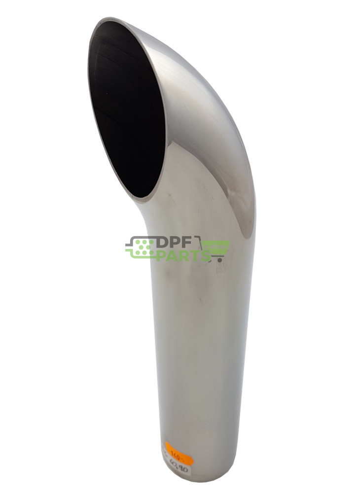 Końcówka ozdobna układu wydechowego  FI - 60 mm kant - 1 mm kąt - 60 stopni