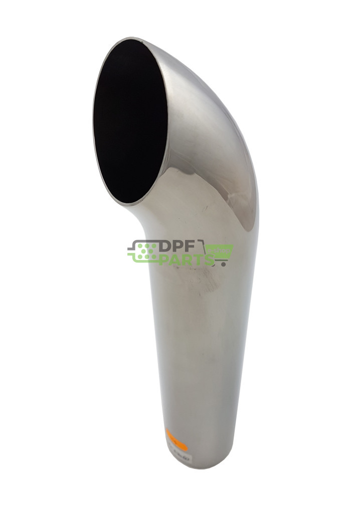 Końcówka ozdobna układu wydechowego  FI - 60 mm kant - 1 mm kąt - 90 stopni