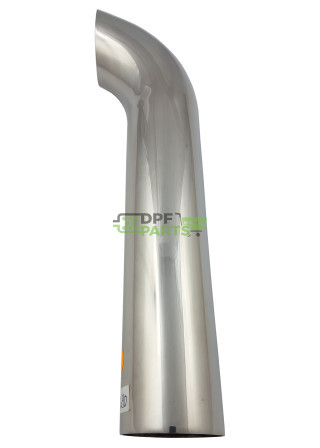 Końcówka ozdobna układu wydechowego  FI - 63 mm kant - 1 mm kąt - 60 stopni