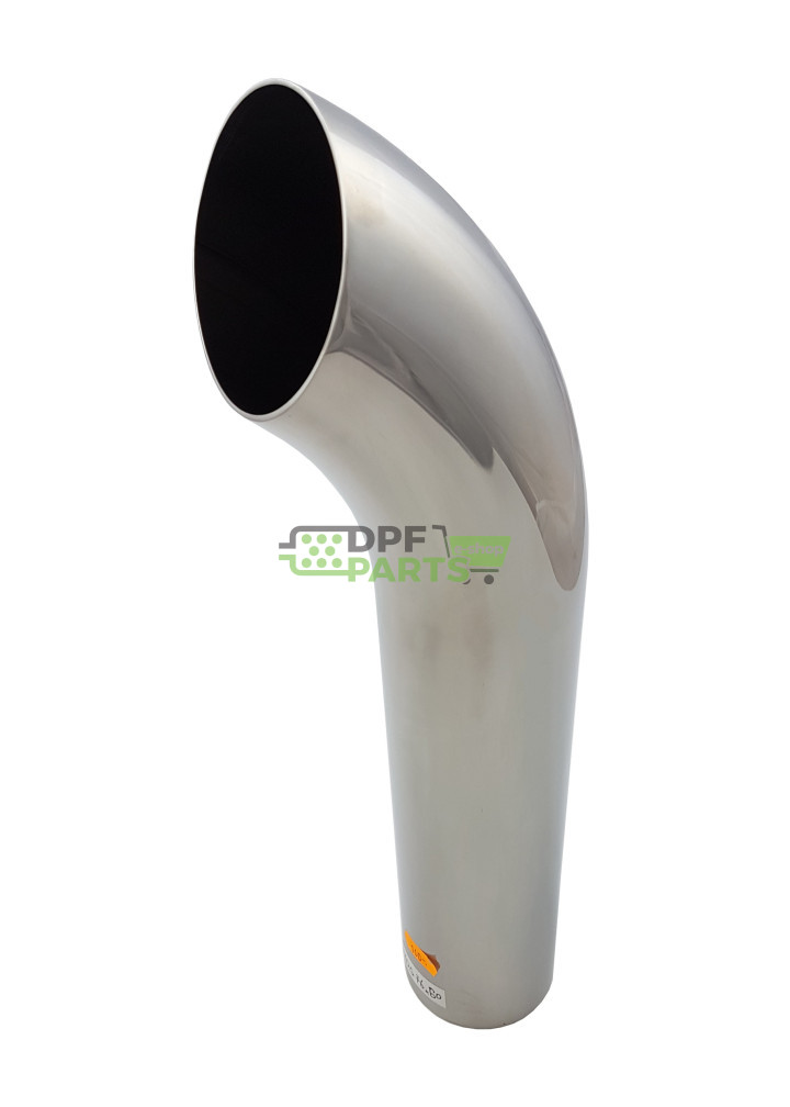 Końcówka ozdobna układu wydechowego  FI - 63 mm kant - 1 mm kąt - 90 stopni