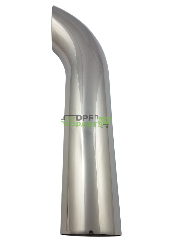 Końcówka ozdobna układu wydechowego  FI - 76 mm kant - 1 mm kąt - 60 stopni