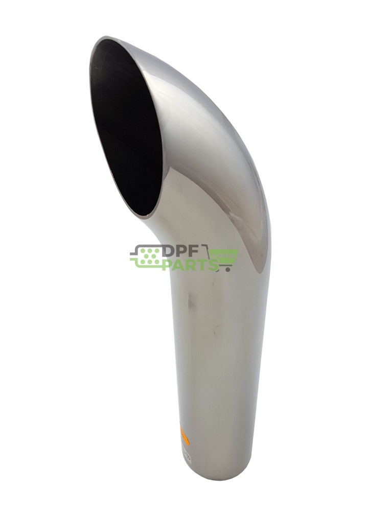 Końcówka ozdobna układu wydechowego  FI - 76 mm kant - 1 mm kąt - 60 stopni