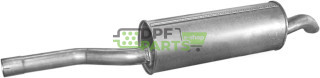 Koncový tlumič výfuku BMW 524 83-88 2.4TD, Polmo 03.72 A, OE 18 12 1 177 113