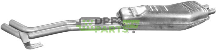 Koncový tlumič výfuku BMW 525i -24V  90-96, Polmo 03.80 A, OE 18 10 1 705 760 18 10 1 744 125 18 12 1 427 798 18 12 1 723 512