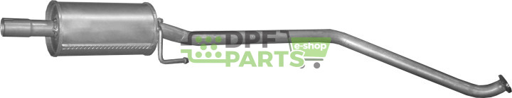 Střední tlumič výfuku Chevrolet Spark 1.0, Polmo 05.41 A, OE 96819218