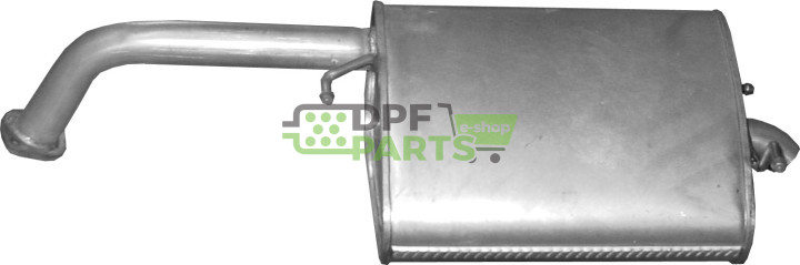 Koncový tlumič výfuku Chevrolet/ Daewoo Lacetti 1.4i/1.6i, Polmo 05.57 A, OE 96460432 96553620 96553624