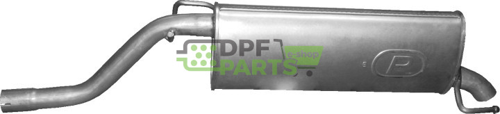 koncový tlumič výfuku Fiat Grande Punto 1.4i 16V, Polmo 07.441 A, OE 13220777 51788835 5852676