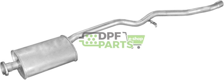 Střední tlumič výfuku Ford Granada 82-85 2.0 4cyl., Polmo 08.384 A, OE 5013296 5019291 6128538