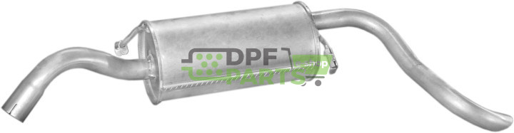 Koncový tlumič výfuku Ford Escort 1.3i kat 95-, Polmo 08.386 A, OE 1010371 1109224