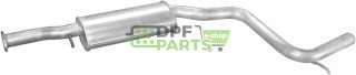 Střední tlumič výfuku Ford Mondeo 2.5i 24V 94-99, Polmo 08.395 A, OE 1011802 1023312 1053465 1059653 1089408 1107895 7234233