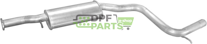 Střední tlumič výfuku Ford Mondeo 2.5i 24V 94-99, Polmo 08.395 A, OE 1011802 1023312 1053465 1059653 1089408 1107895 7234233
