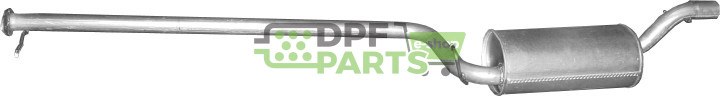Střední tlumič výfuku Ford Focus 1.8 Tdi Turbo Diesel, Polmo 08.401 A, OE 1118203 1133076 1133105 1336989 1459361