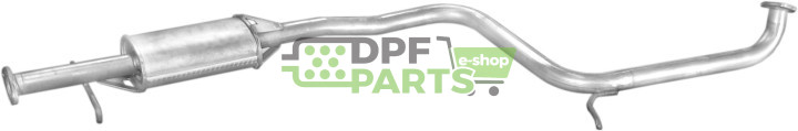 Střední tlumič výfuku Hyunday Lantra 90-95 1.5i, Polmo 10.07 A, OE 28650-28010 28650-28020 28650-28021