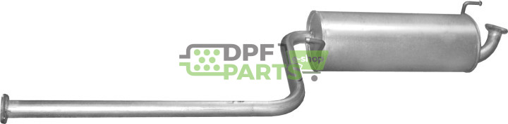 Střední tlumič výfuku Hyundai Atos 1.0 12/97-12/05   1.1i 12V 06/03-08/08, Polmo 10.10 A, OE 28650-02220 28700-05300 28700-05350