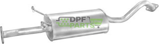 Koncový tlumič výfuku Hyundai H-100 2.5D  93 -, Polmo 10.14 A, OE 28721-43300 28721-43360