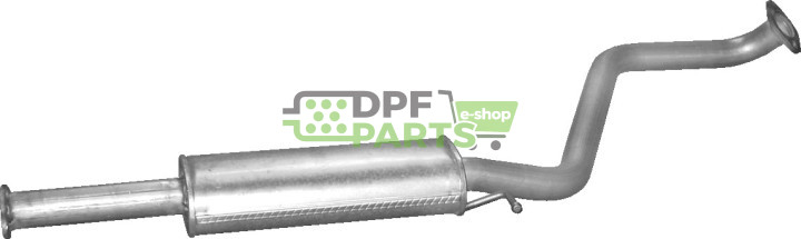 Střední tlumič výfuku Hyundai Getz 1.5 CRDi Turbo 16V Diesel 08/05-02/09, Polmo 10.16 A, OE 287001G500