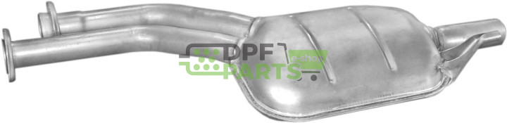 Střední tlumič výfuku Mercedes E200/E220 10/92-05/95, Polmo 13.29 A, OE 124 490 31 15 124 491 97 01