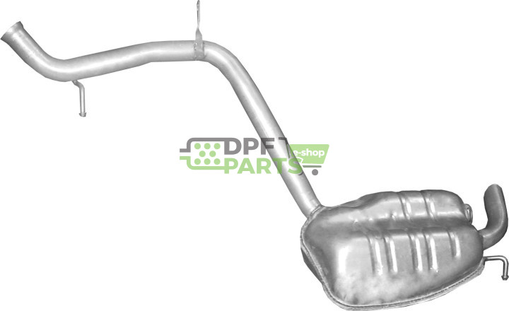 Koncový tlumič výfuku Mercedes E-Classa E400 - W211, Polmo 13.32 A, OE 2114910100