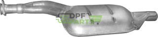 Střední tlumič výfuku Mercedes E250-T124 2.5 D 07/93-05/96 Kombi, Polmo 13.34 A, OE 1244816701 1244901035