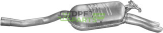 Koncový tlumič výfuku Mercedes W124 89-93 E250DT-300TDT(13.57+13.38), Polmo 13.38 A, OE 1244901315 1244919201