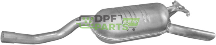 Koncový tlumič výfuku Mercedes E300-W124 3.0 D 93-95, Polmo 13.46 A, OE 124 490 38 15 124 491 84 01