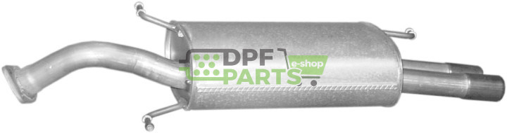 Koncový tlumič výfuku Mitsubishi Carisma 1.8 GDi 97-99, Polmo 14.143 A, OE MB957280