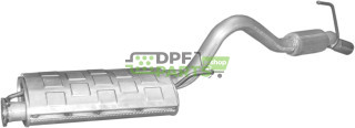 Koncový tlumič výfuku Mitsubishi L200, Polmo 14.145 A, OE MR127383 XR127383