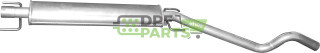 Střední tlumič výfuku Opel Astra H 1.9 CDTi Turbo Diesel, Polmo 17.62 A, OE 13115586 5852462