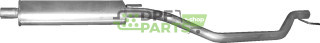 Střední tlumič výfuku Opel Vectra C Signum 1.8i 16V, Polmo 17.75 A, OE 13113874 13172612 5852236 5852573
