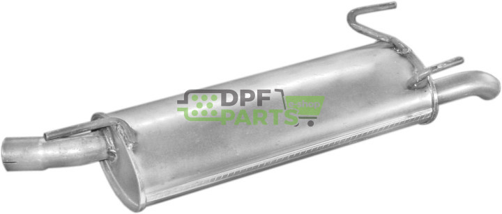Koncový tlumič výfuku Opel Astra 1.4i 8V kombi kat 96-98, Polmo 17.78 A, OE 5852892 5852903 5852949 5852955 90528872 90531943