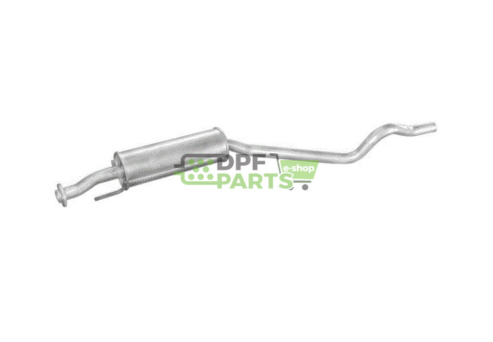Střední tlumič výfuku Opel Astra 1.7D kat 91-98, Polmo 17.81 A, OE 5852971 852079 90411564