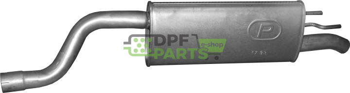 Koncový tlumič výfuku Opel Meriva B 1.4i Turbo, Polmo 17.83 A, OE 08.710.86 852585 863144