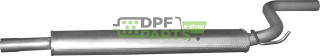Střední tlumič výfuku Opel Meriva B 1.4i Turbo, Polmo 17.84 A, OE 863057