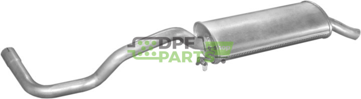 Koncový tlumič výfuku Seat Ibiza 93-96 1.3-1.6i/1.9D kat, Polmo 23.17 A, OE 6K6253609 6K6253609AA
