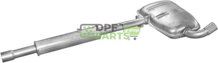 Střední tlumič výfuku Seat Toledo 91-97 2.0i kat, Polmo 23.43 A, OE 1L0253409G 1L0253409H 1L0253409J 1L0253409Q