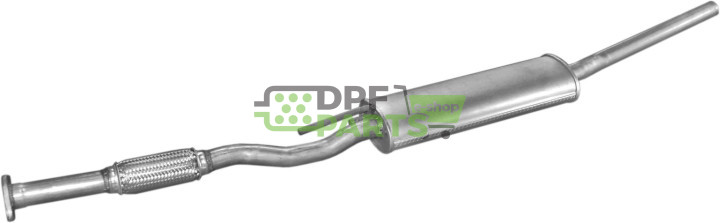 Střední tlumič výfuku Toyota Carina E 2.0D 92-94, Polmo 26.65 A, OE 17430-64760