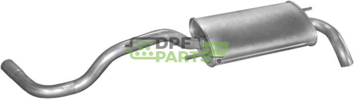 Koncový tlumič výfuku VW Polo 1.0i-1.6i kat 94-, Polmo 30.147 A, OE 6N0253609B 6N0253609G