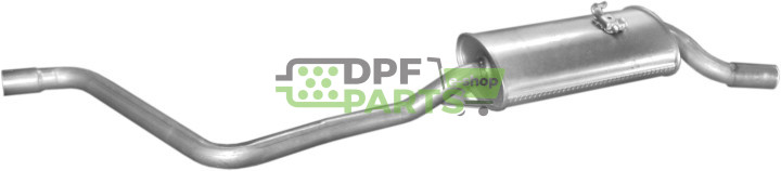 Koncový tlumič výfuku VW Polo 1.3 G40 (10/90-09/94), Polmo 30.155 A, OE 871253609G