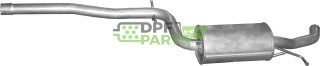 Střední tlumič výfuku VW Touran 2.0 TDi Turbo Diesel 02/03-05/10, Polmo 30.157 A, OE 1T0253209D