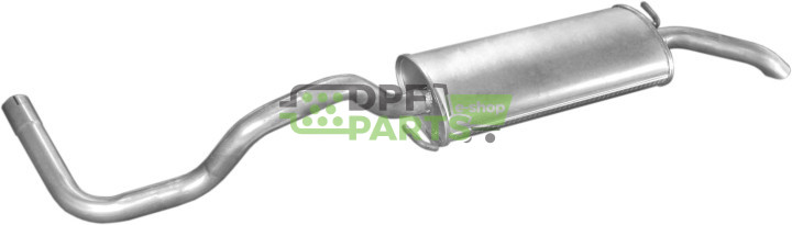 Koncový tlumič výfuku VW Polo 1.4  1.8i -16Vkat.95-/Seat Cordoba  96-98, Polmo 30.159 A, OE 6K5253609H