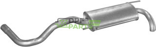 Koncový tlumič výfuku VW Polo 1.9D HB 10/94-12/99, Polmo 30.163 A, OE 6N0253609D 6N0253609L