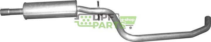 Střední tlumič výfuku VW Touran 1.6i, Polmo 30.164 A, OE 1T0253209 1T0253209CS JZW253209E