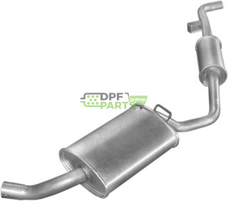 Koncový tlumič výfuku Zastawa/Yugo 45/45A, Polmo 33.07 A, OE 4322743 4430739