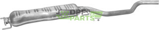 Střední tlumič výfuku Saab 9-5 2.0/2.3 T     2.2/3.0 TD 97-05, Polmo 48.16 A, OE 47.53.745 53.22.714
