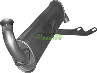 Koncový tlumič výfuku Smart Fortwo Diesel, Polmo 57.02 A, OE 0001673V01100 0001673V01200