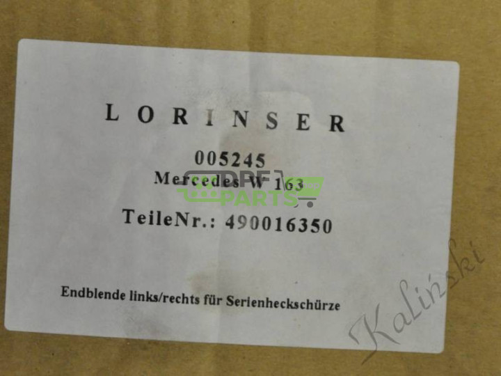 KOŃCÓWKA LORINSER MERCEDES V 280